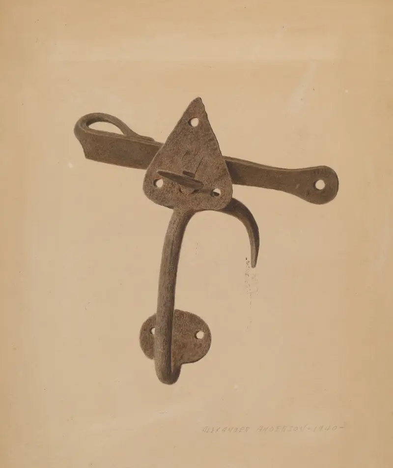 Handled Door Latch av Alexander Anderson