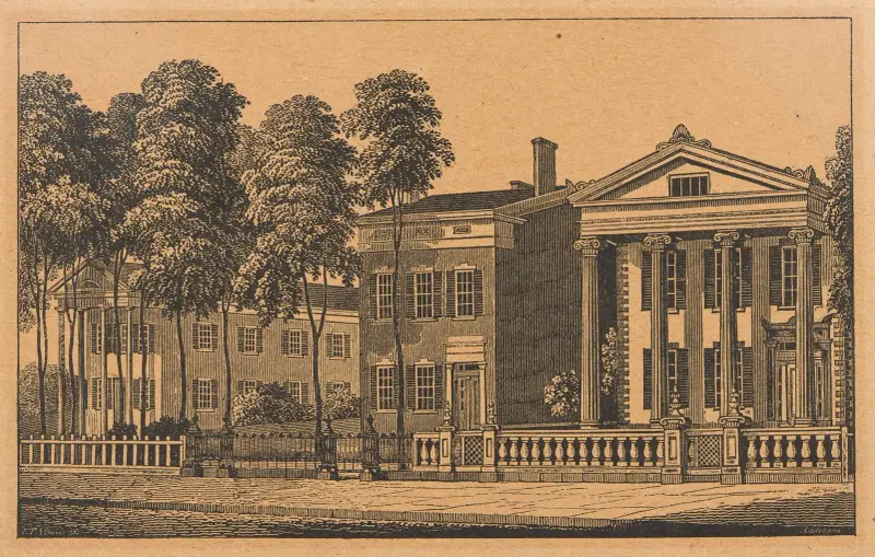 View of Rochester av Alexander Anderson