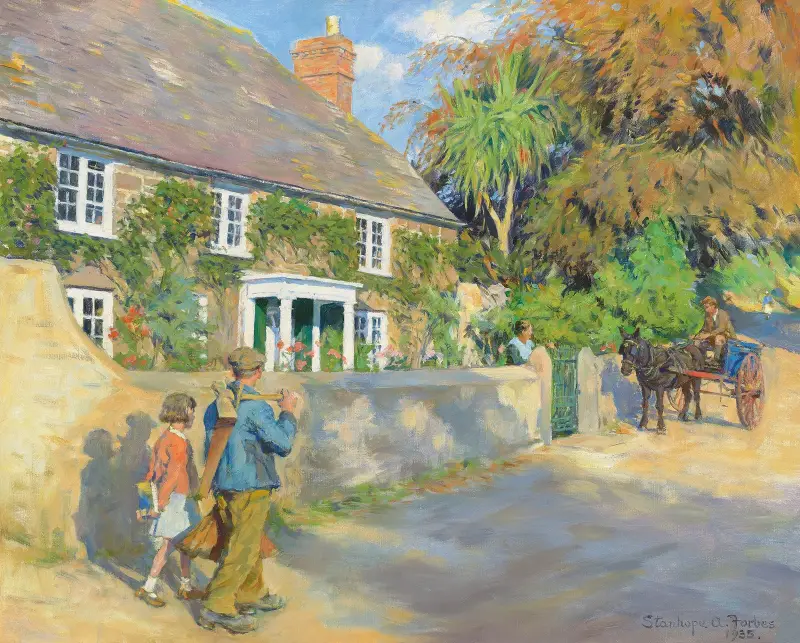 Ein altes Herrenhaus in Cornwall von Stanhope Alexander Forbes