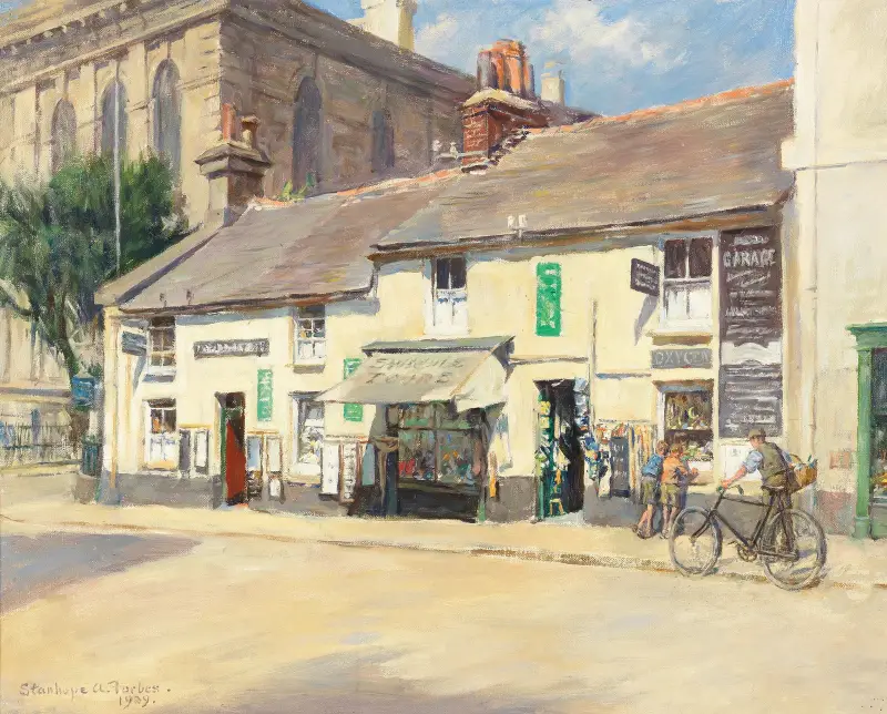 An old quarter of Penzance av Stanhope Alexander Forbes