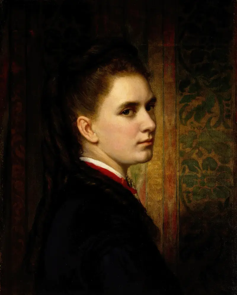 Porträtt av Maria Healy, konstnärens dotter av George Peter Alexander Healy