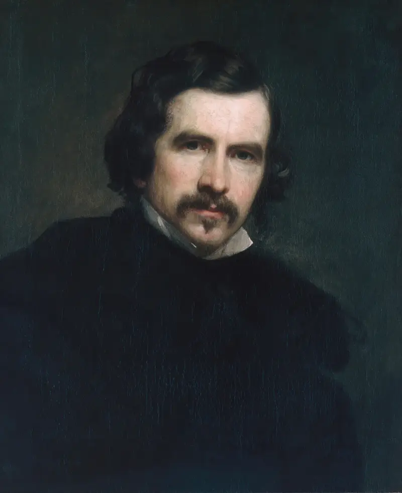 Konstnärens självporträtt av George Peter Alexander Healy