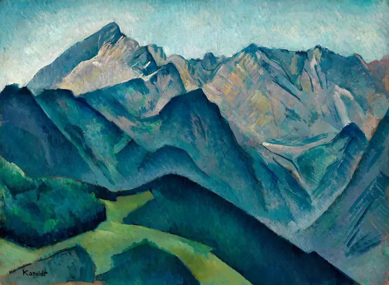 Blick auf die Alpspitze av Alexander Kanoldt
