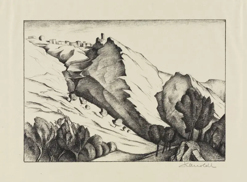 Paese latino (Olevano VI) av Alexander Kanoldt