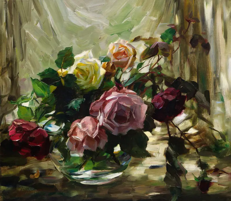 Rosen auf Schleier av Alexander Koester
