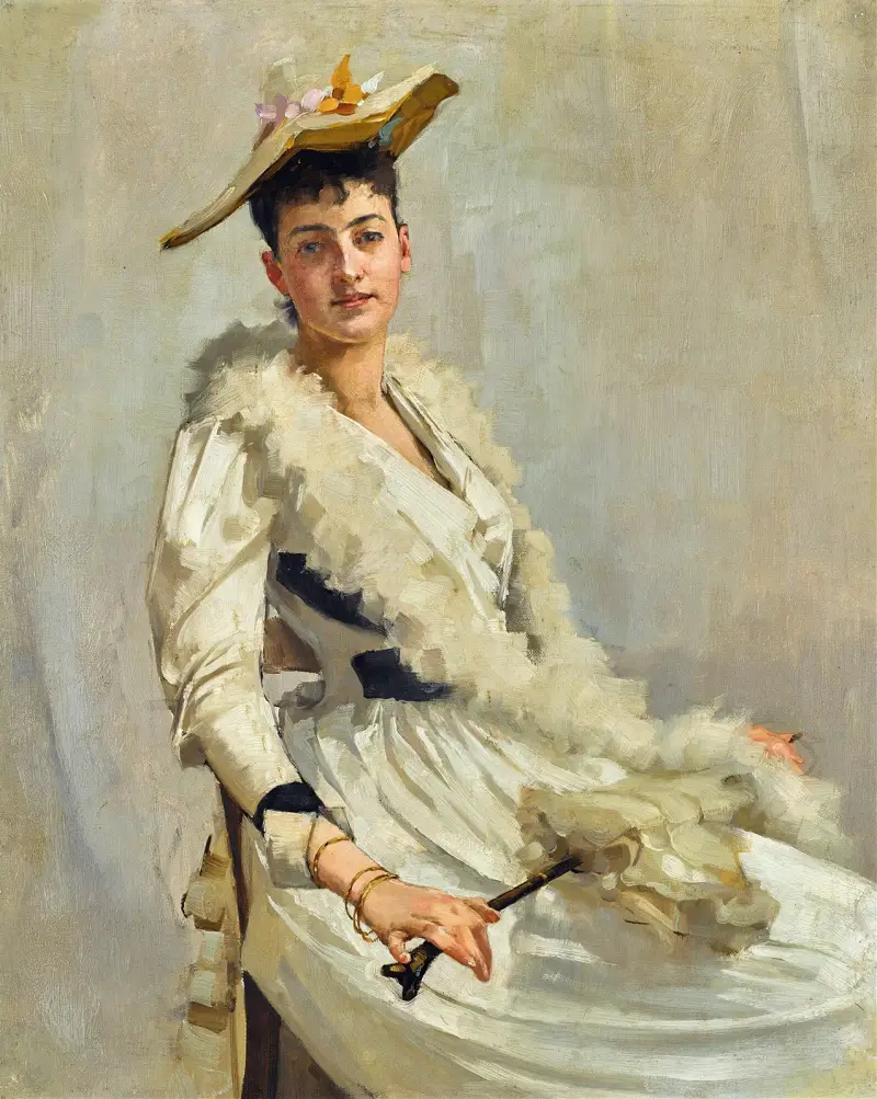 Porträtt av mademoiselle B. av Alexander Mann