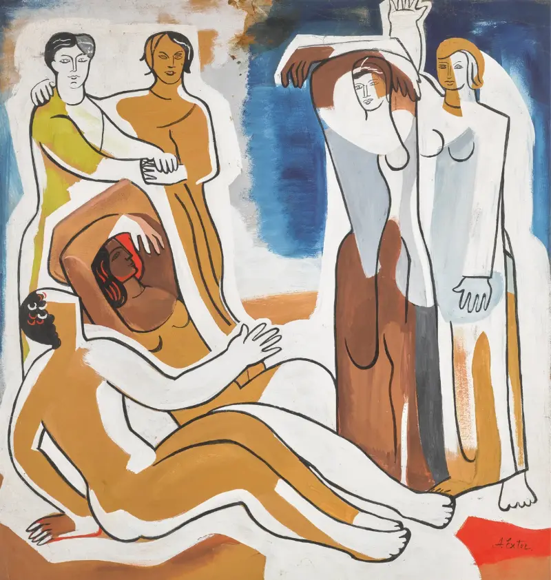 Figurativ kompozice, Alexandra Exter