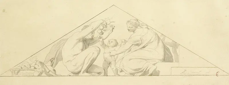 Décor de fronton av Alexandre Cabanel
