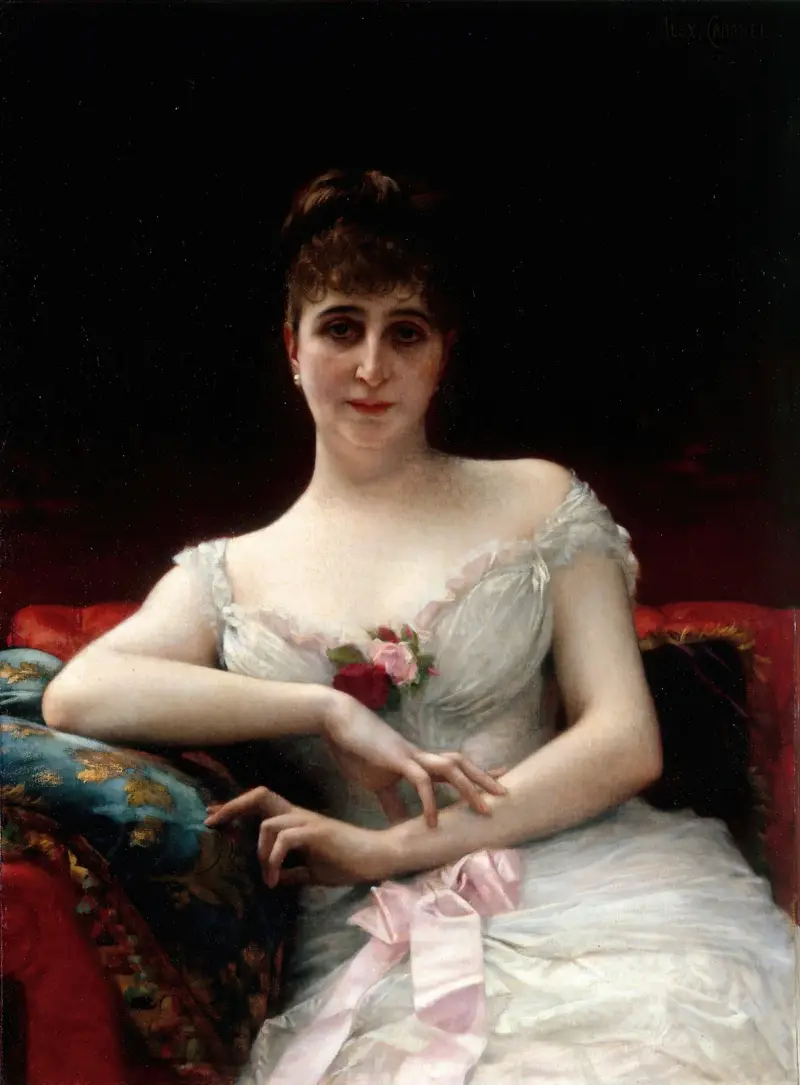 Portrait de Madame Edouard Hervé av Alexandre Cabanel