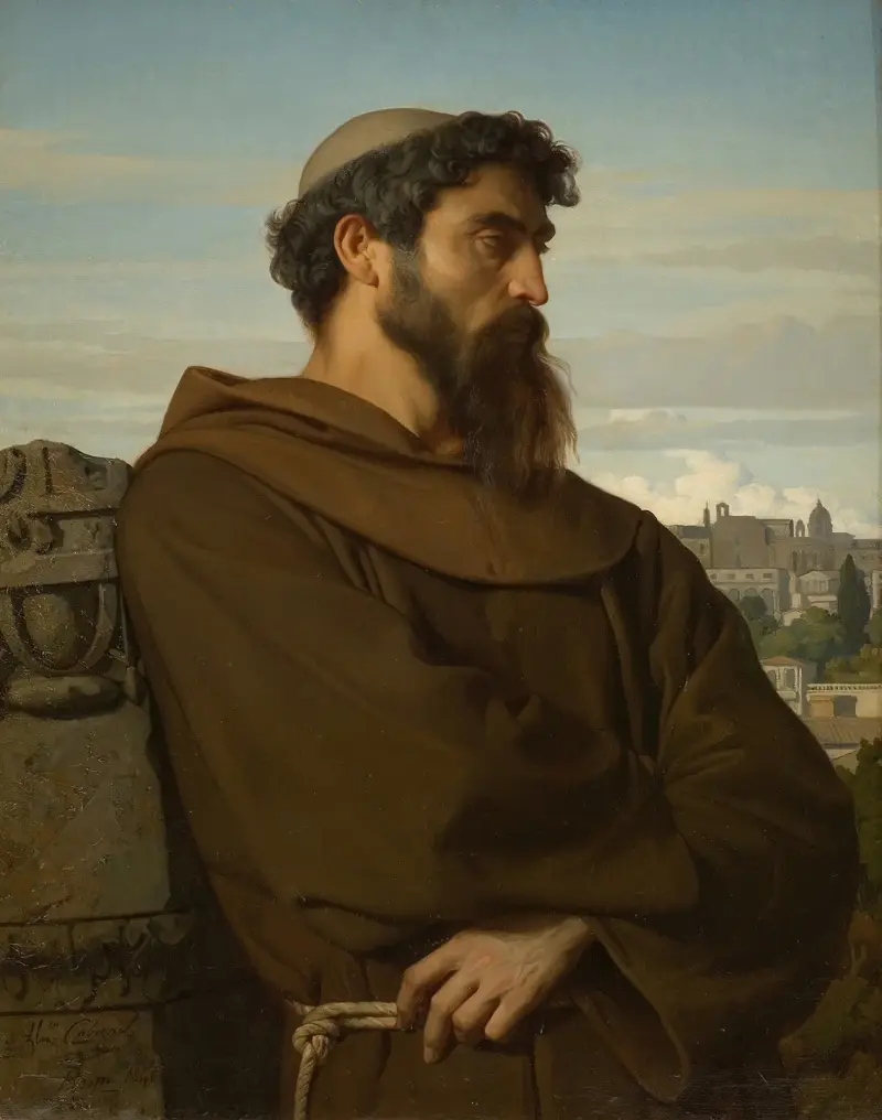En tänkare, ung romersk munk av Alexandre Cabanel