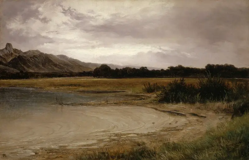 By the Lake of Thun av Alexandre Calame