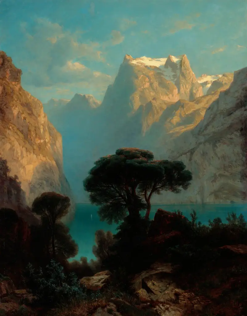 Lake of Four Cantons av Alexandre Calame