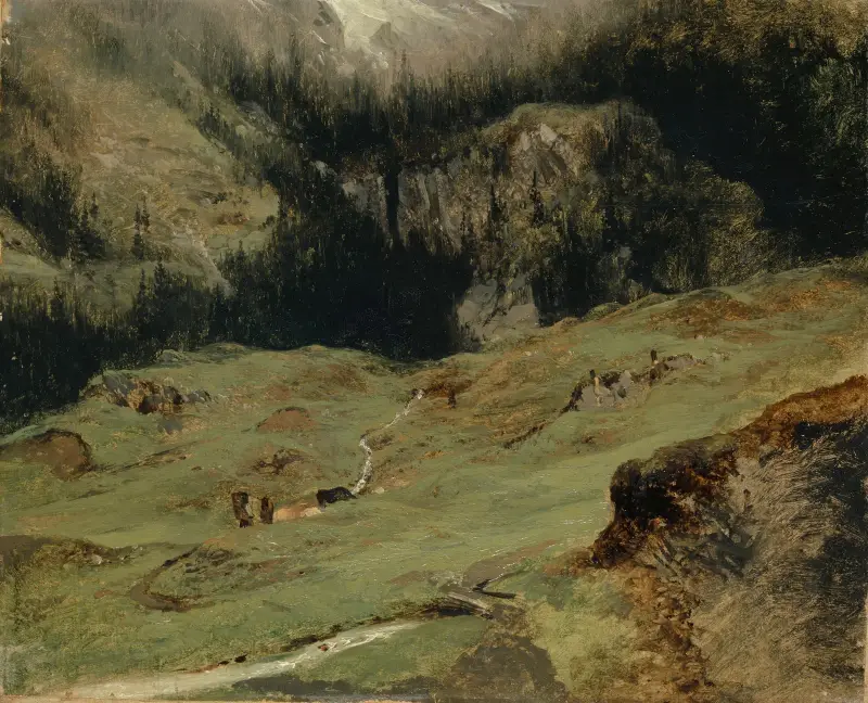 Rosenlaui Alp av Alexandre Calame