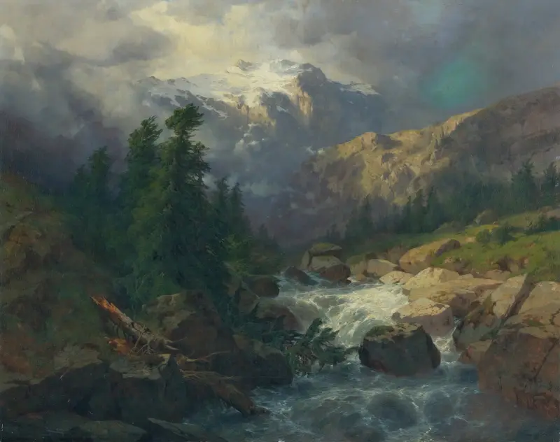 Souvenir Handeck, Stormy Weather av Alexandre Calame