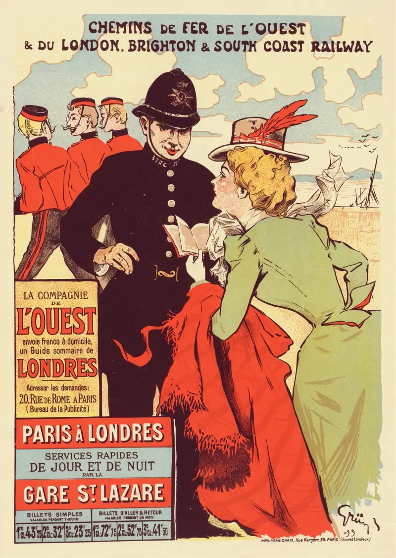 Affiche Pour La Cie De L’ouest av Jules-Alexandre Grün