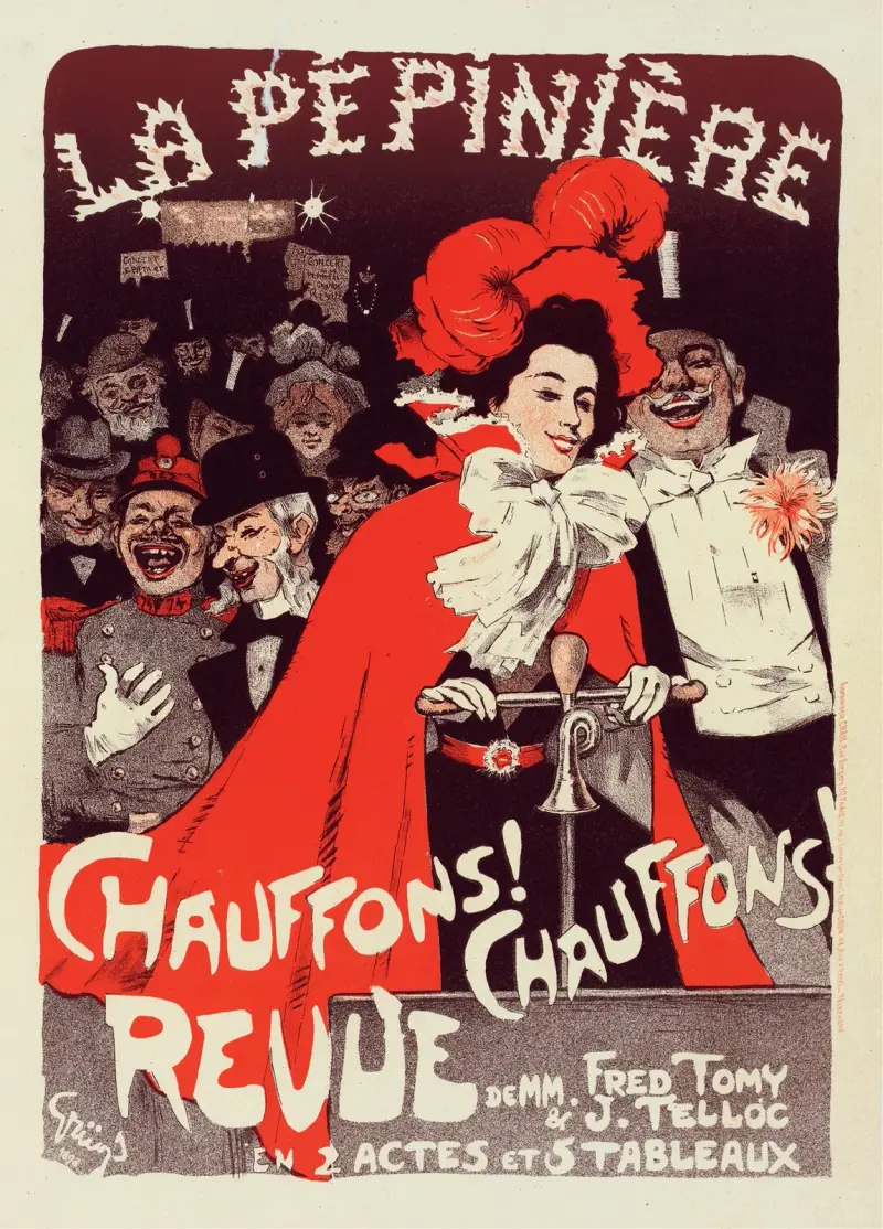 Affiche Pour Le Concert De La Pépinière ‘chauffons! Chauffons!’ av Jules-Alexandre Grün