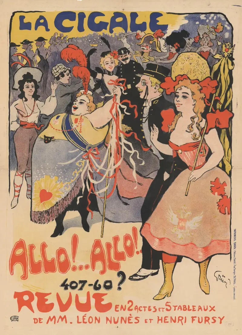 La Cigale. Allo.Allo, 1898 – Nr. 1, Jules-Alexandre Grün