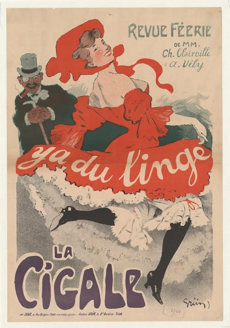 Revue féérie. Y a du linge. La Cigale av Jules-Alexandre Grün