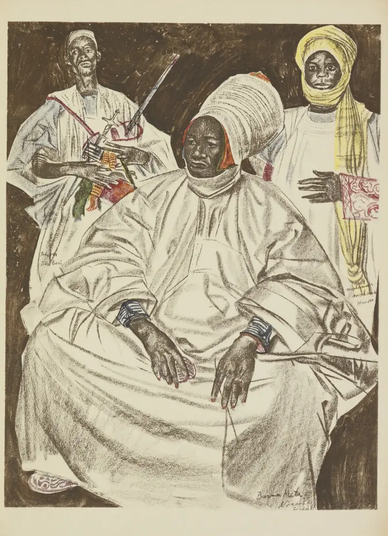 Barma Mata, Sultan de Zinder, 1927 – nr 1 av Alexandre Jacovleff