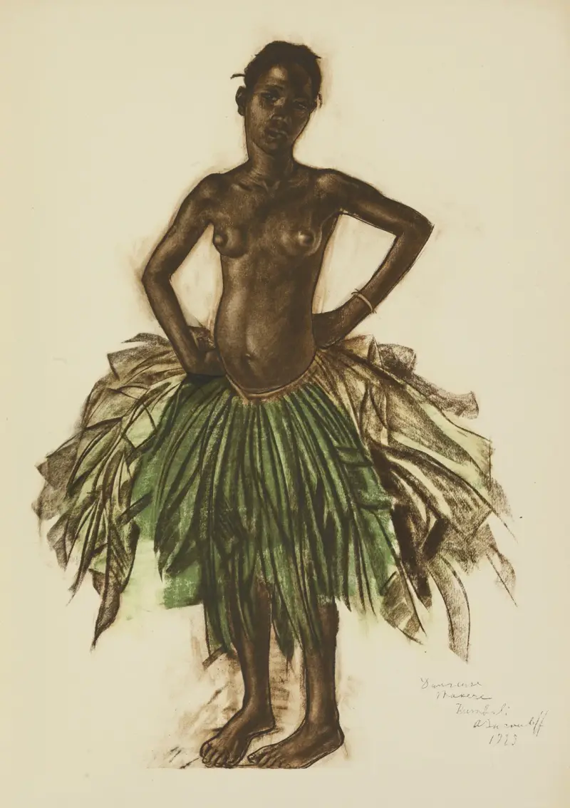Tänzerin Makere (Bambili) von Alexandre Jacovleff