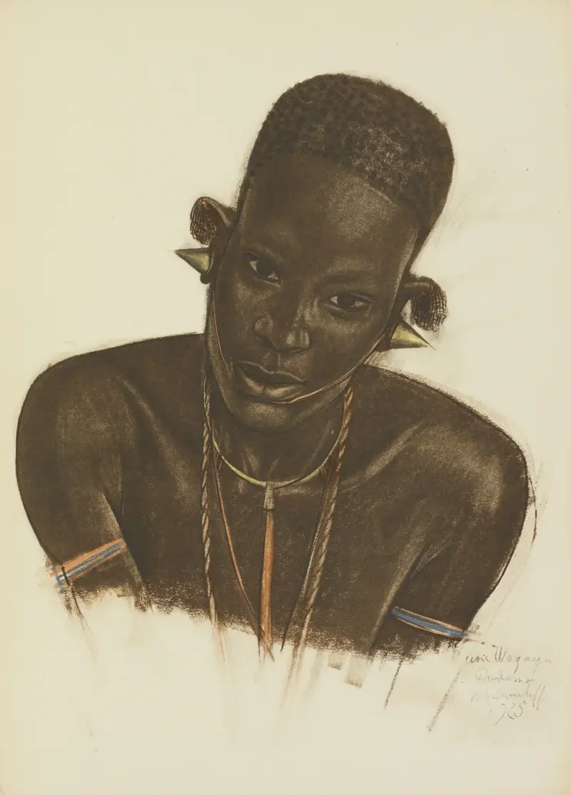 Femme M’Gogo (Dodoma) av Alexandre Jacovleff