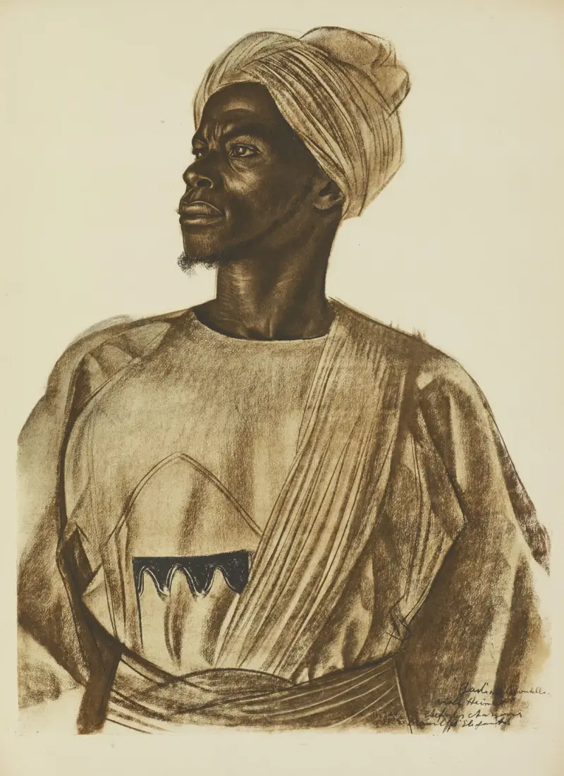 Gadem, chasseur d’Éléphants (Birao) av Alexandre Jacovleff