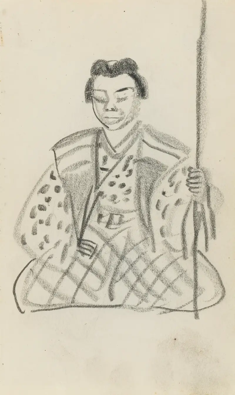 Japansk figur av Alexandre Jacovleff