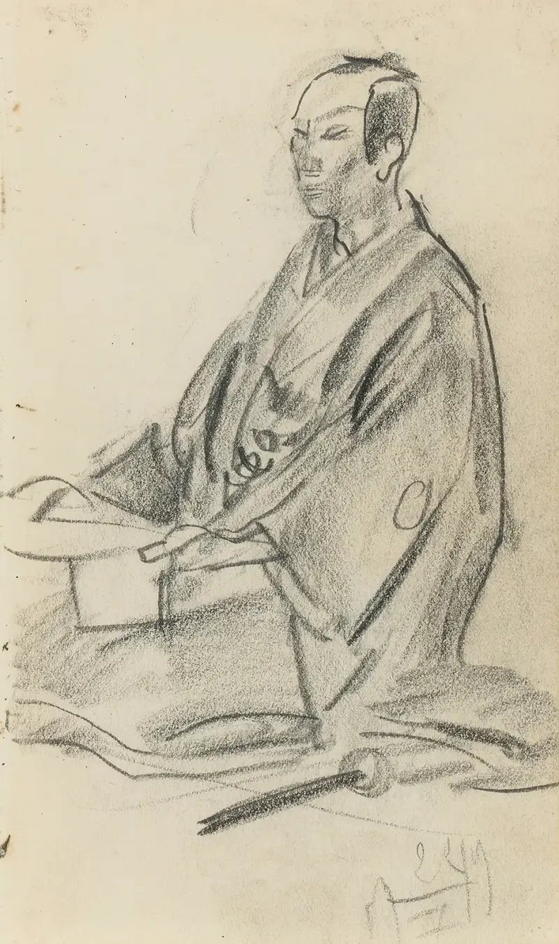 Japansk figur av Alexandre Jacovleff
