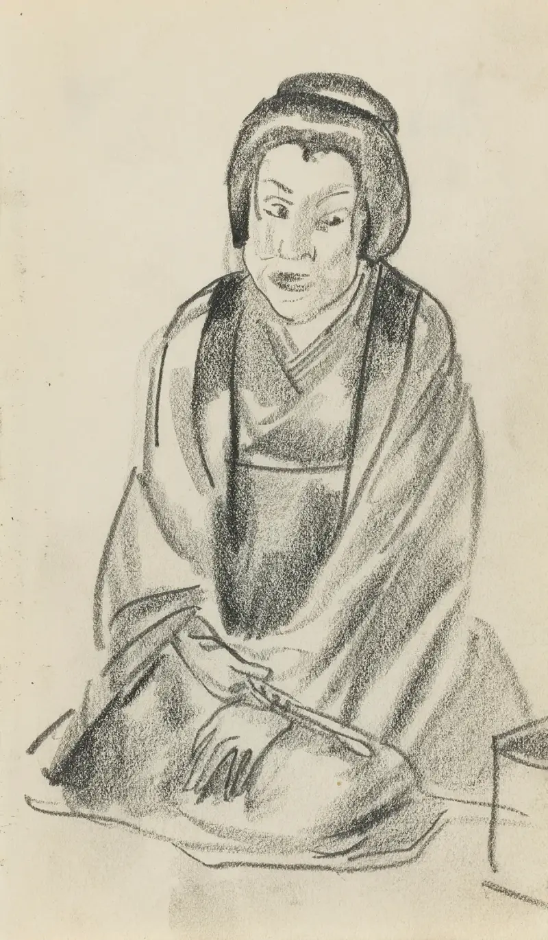 Japansk figur av Alexandre Jacovleff