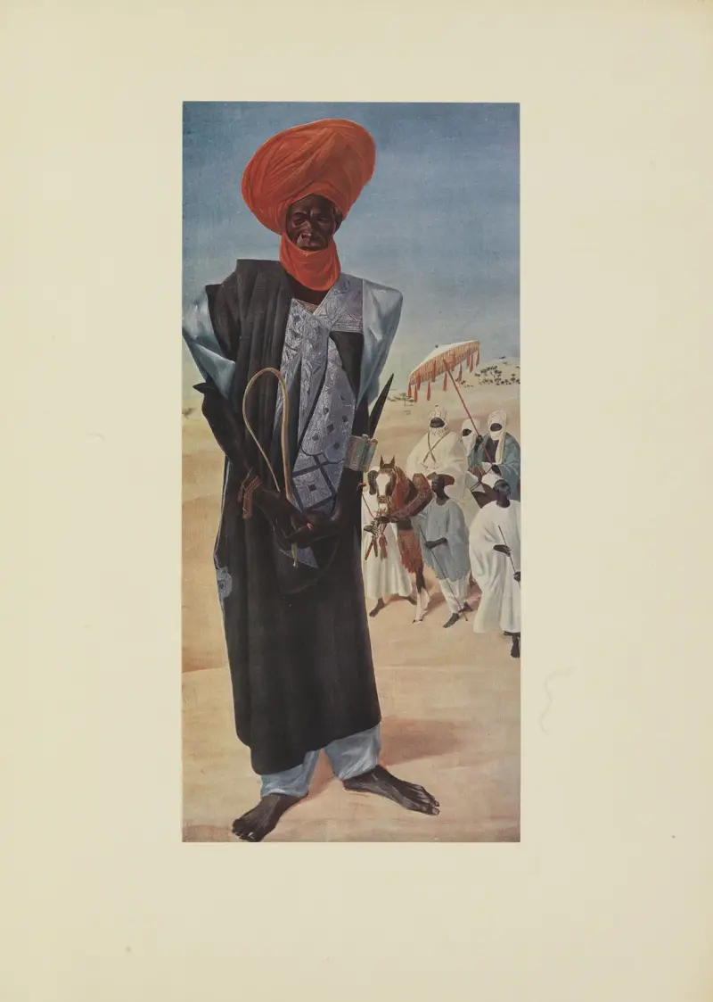 Magemma, chef des Cavaliers du Sultan Serky Mussa de Maradi av Alexandre Jacovleff