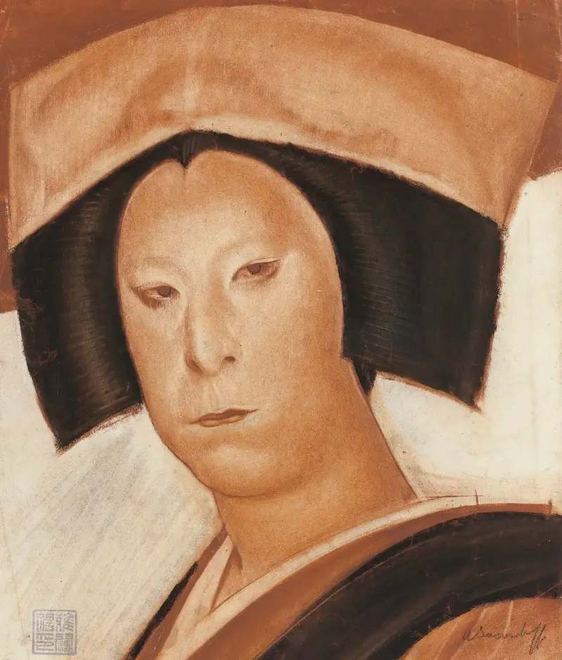 Nakamura Utaemon av Alexandre Jacovleff