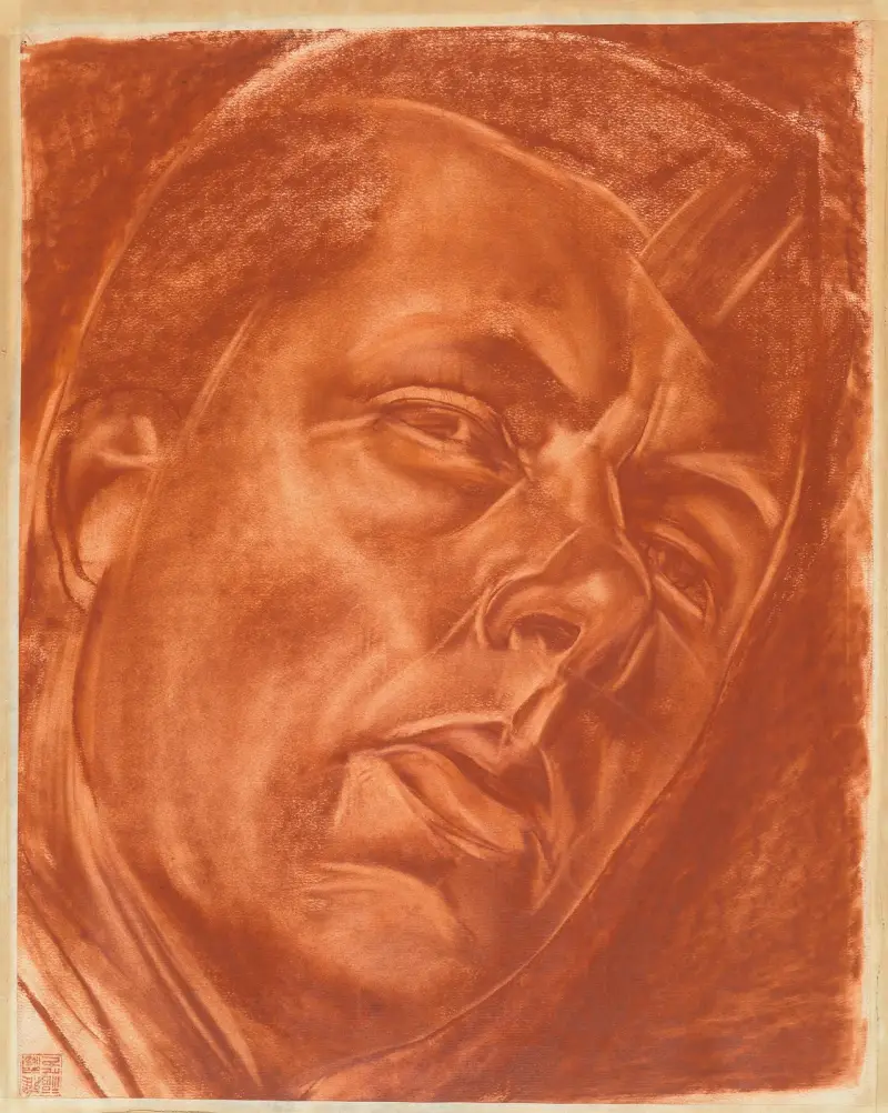 Porträtt av Boris Grigoriev av Alexandre Jacovleff