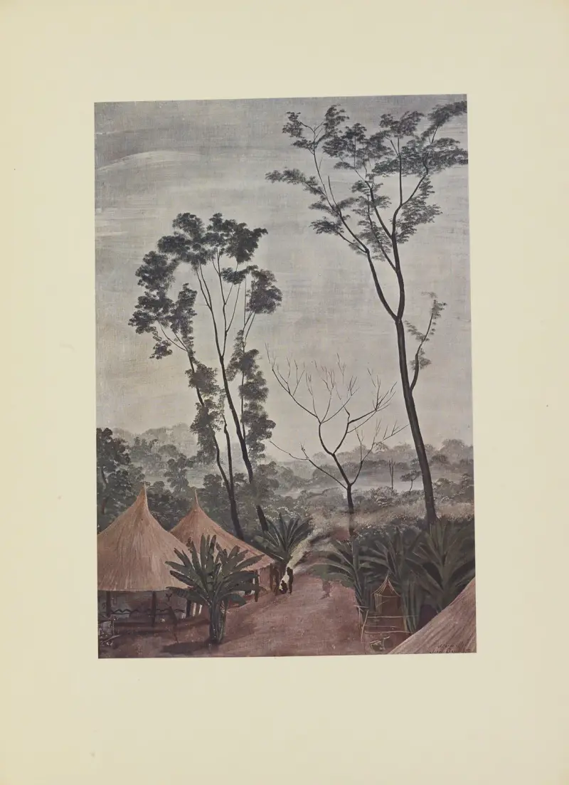 En by i Oubangui-Chari av Alexandre Jacovleff