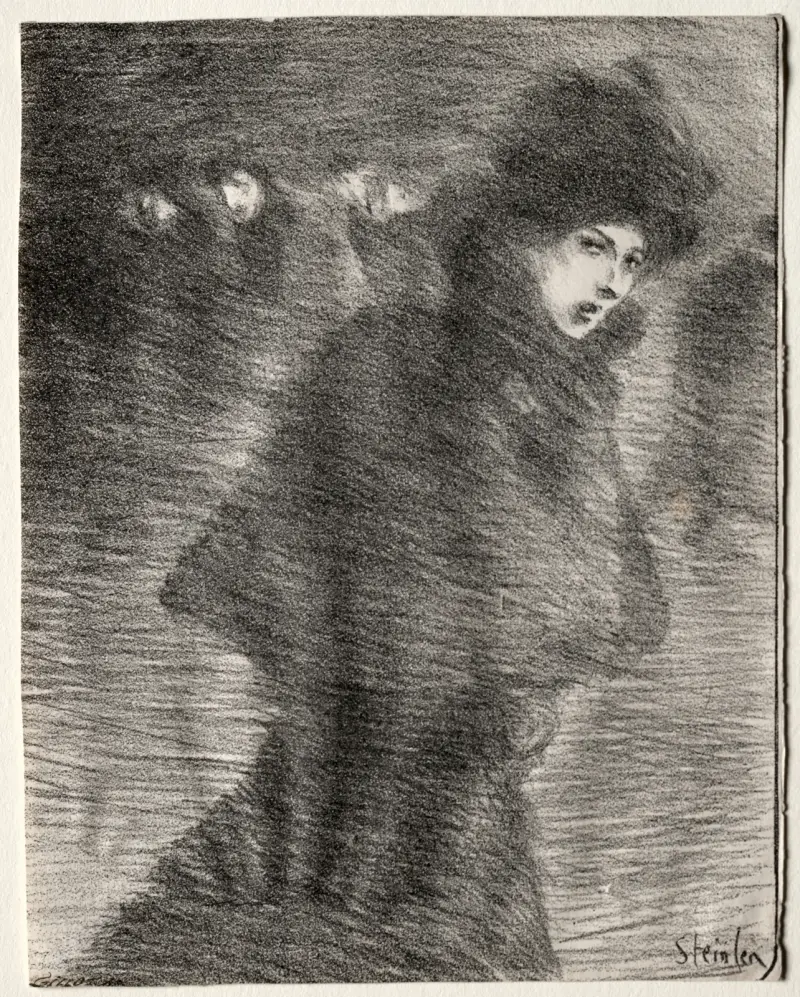 En kvinna som passerar av Théophile Alexandre Steinlen