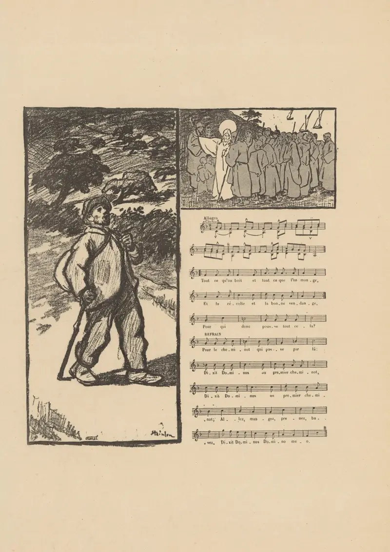Alleluia du Chemineau av Théophile Alexandre Steinlen