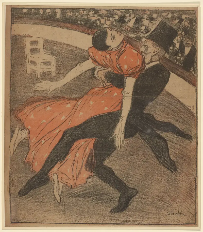Apache-Tänzer von Théophile Alexandre Steinlen