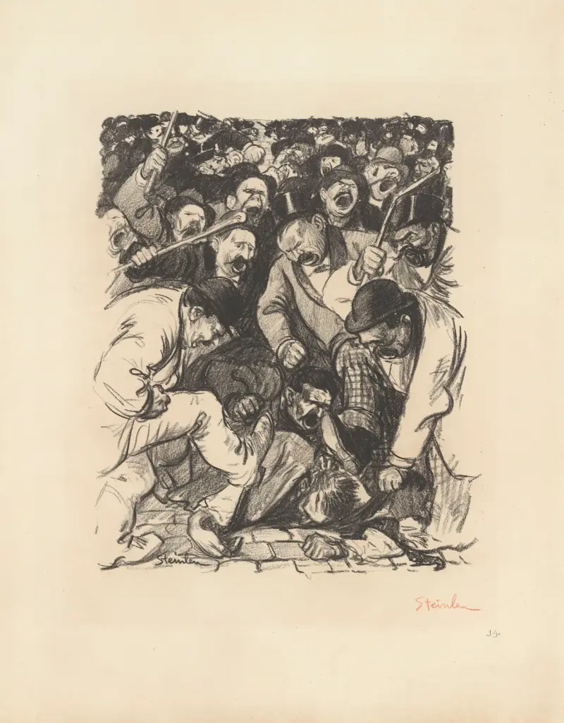 Slående argument av Théophile Alexandre Steinlen