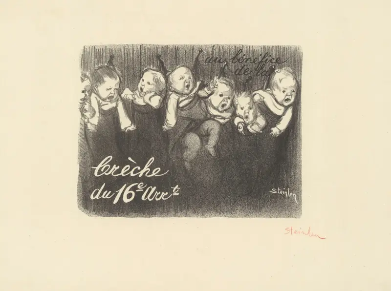 Till förmån för barnkrubban i 16:e arrondissementet av Théophile Alexandre Steinlen