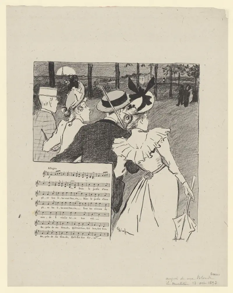 Auprès de ma blonde av Théophile Alexandre Steinlen