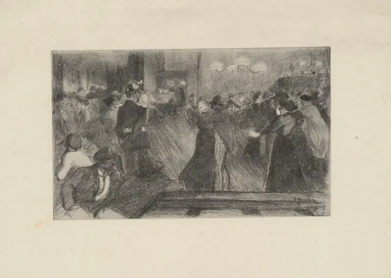Bal de Barrière av Théophile Alexandre Steinlen