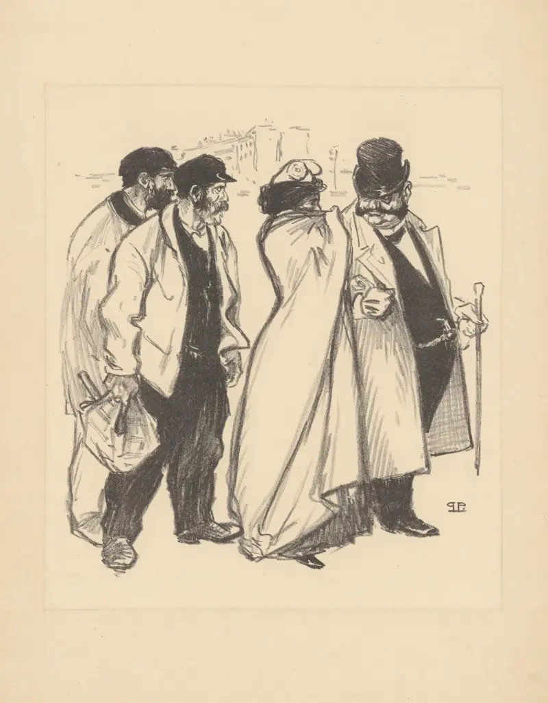 Hon som spårat ur av Théophile Alexandre Steinlen