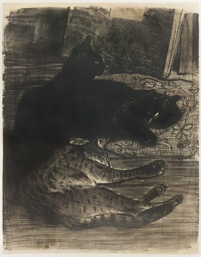 Katter av Théophile Alexandre Steinlen