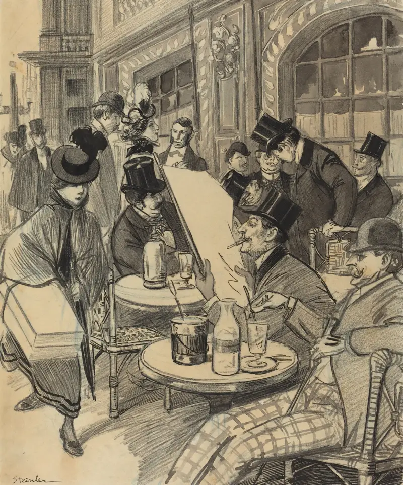 Chez Maxime, Théophile Alexandre Steinlen