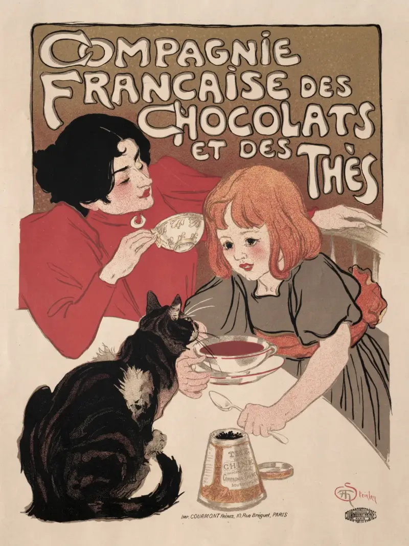 Compagnie Française des Chocolate et des Thés av Théophile Alexandre Steinlen