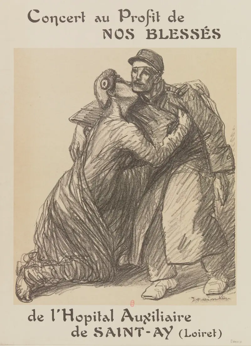 Konzert zugunsten unserer Verwundeten im Hilfskrankenhaus von Saint-Ay (Loiret) von Théophile Alexandre Steinlen