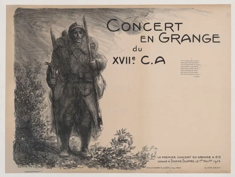 Konsert i lada 1914 av Théophile Alexandre Steinlen