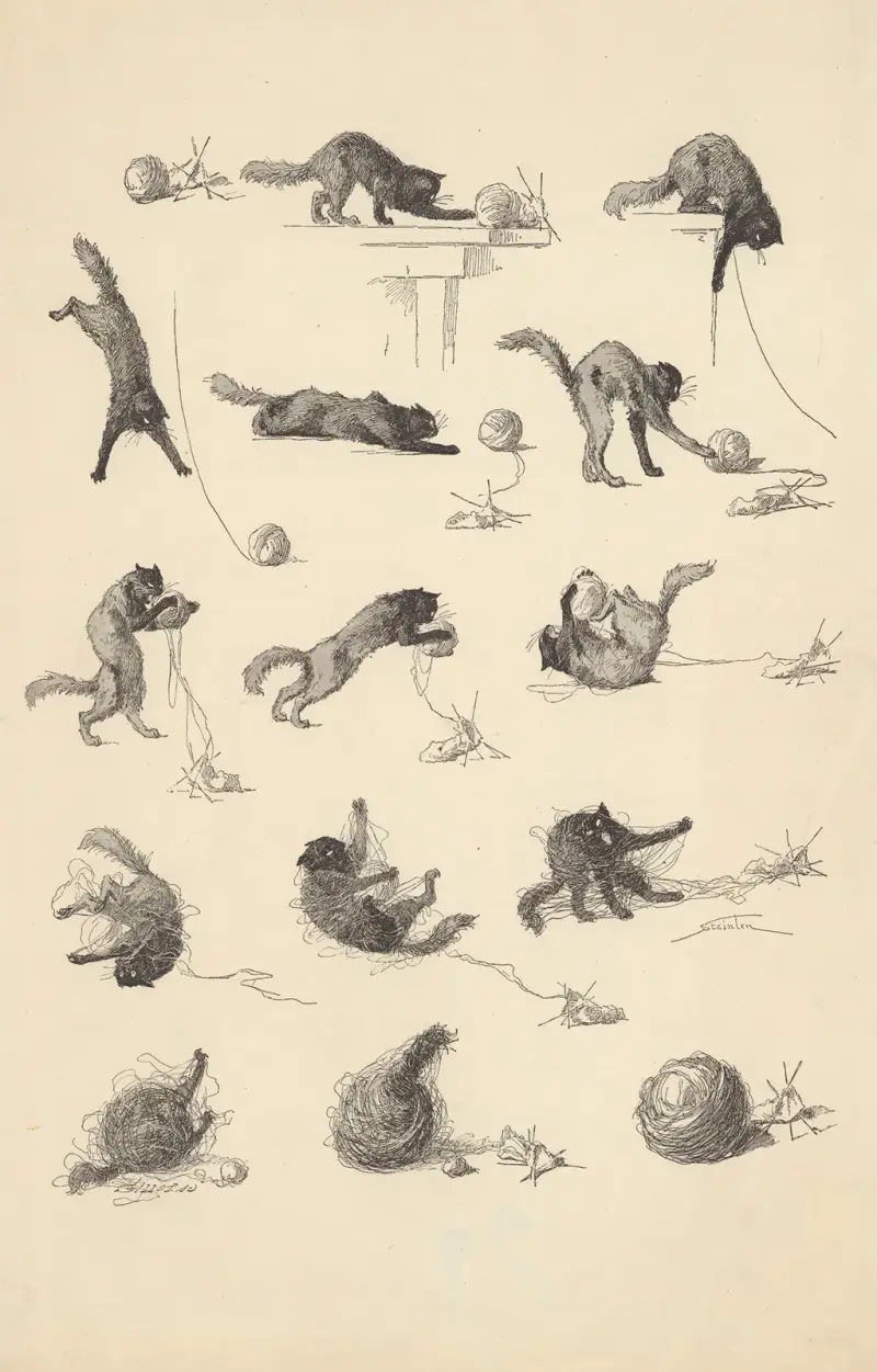 Sagor till Sara – Katten och garnnystanet av Théophile Alexandre Steinlen