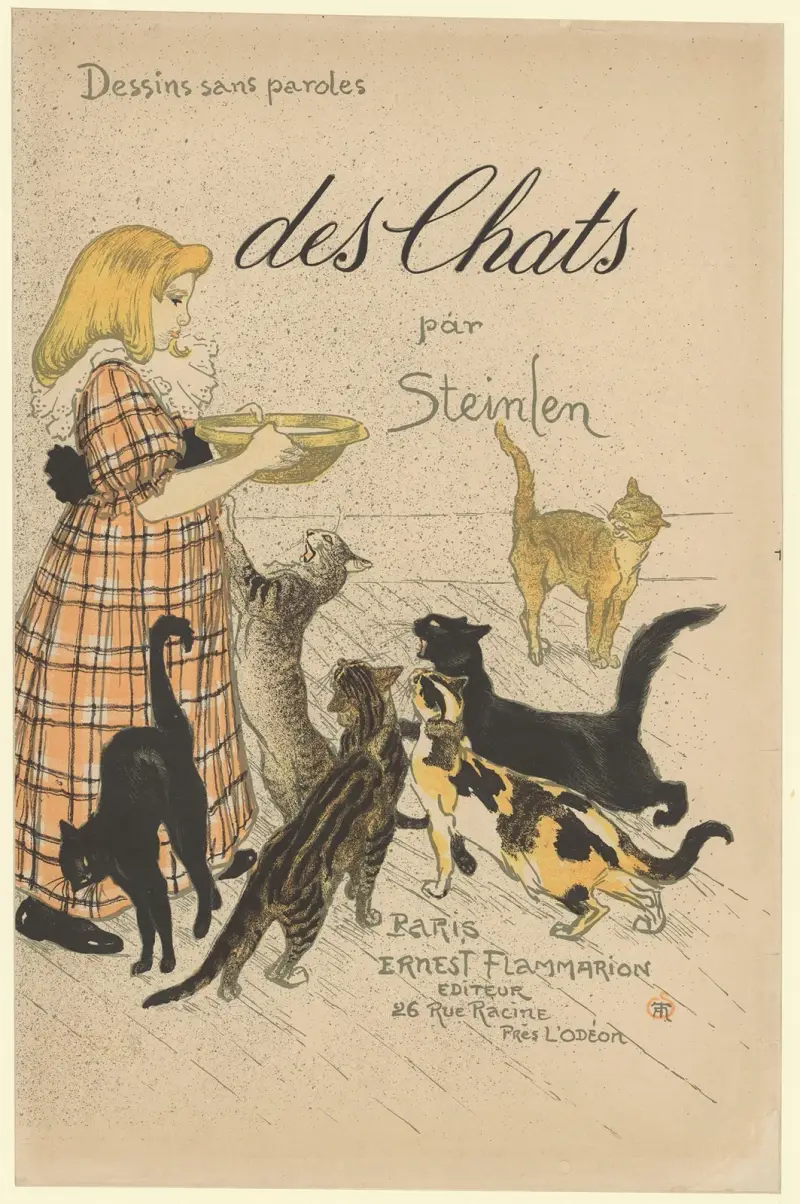 Katter av Steinlen (omslag 1898) av Théophile Alexandre Steinlen