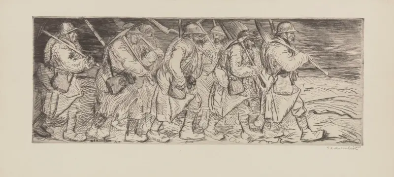 Des territoriaux av Théophile Alexandre Steinlen