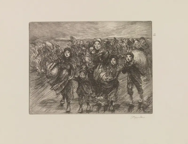 Inför invasionen av Théophile Alexandre Steinlen